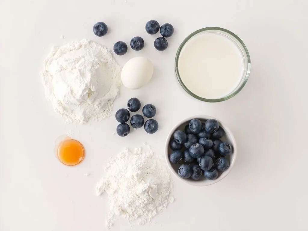Ingredients - Blueberry Pancakes