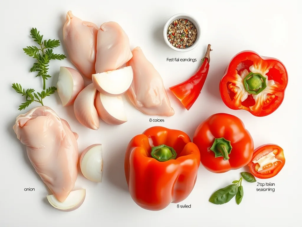 Ingredients - Chicken Cacciatore