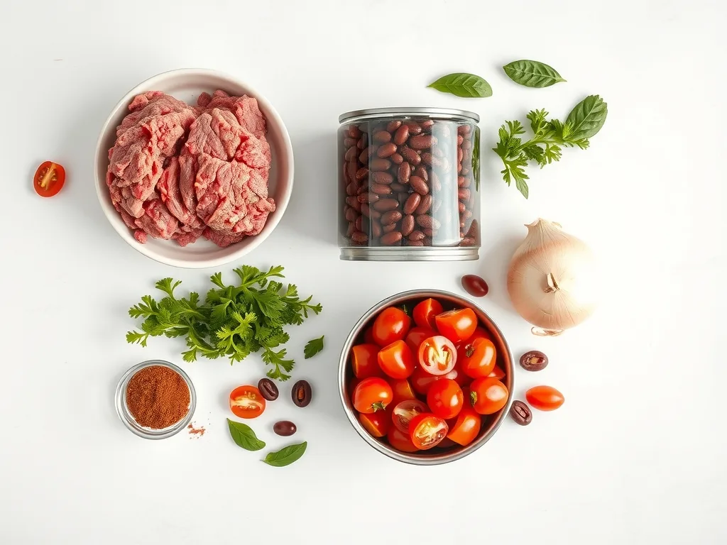 Ingredients - Classic Beef Chili