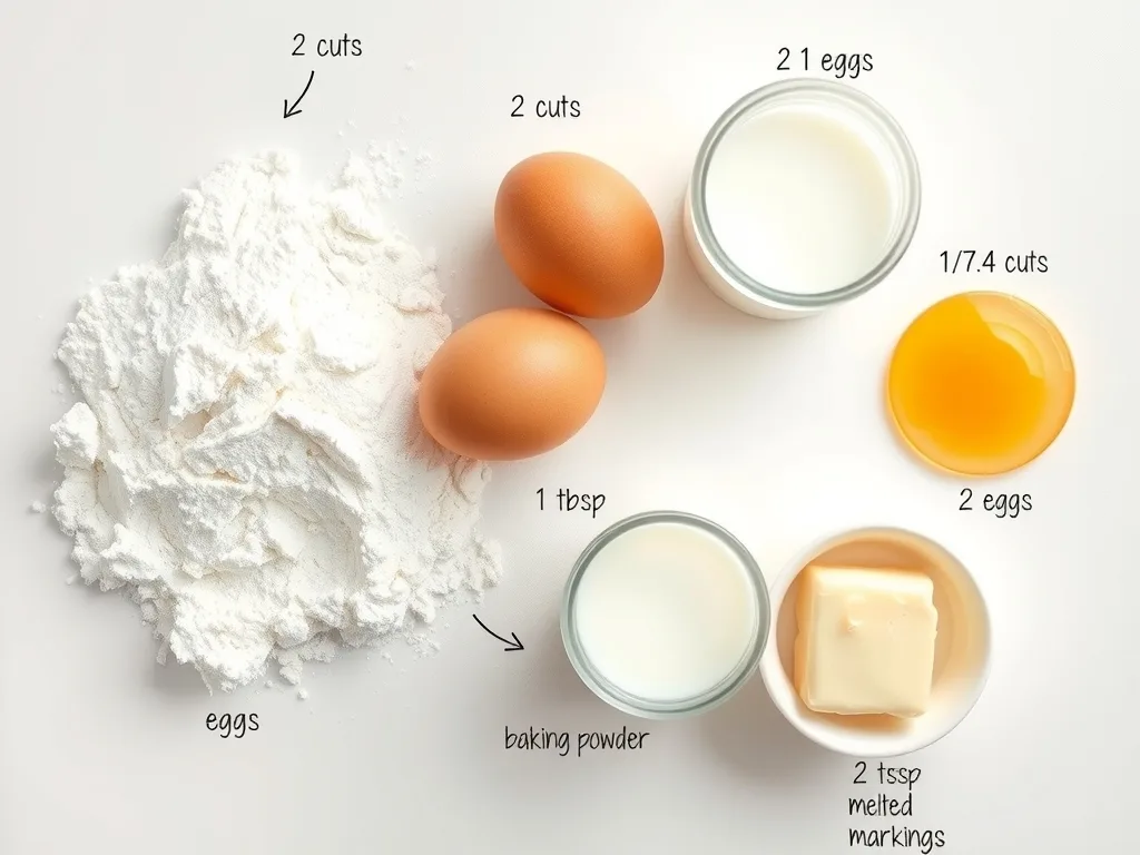 Ingredients - Classic Diner Pancakes