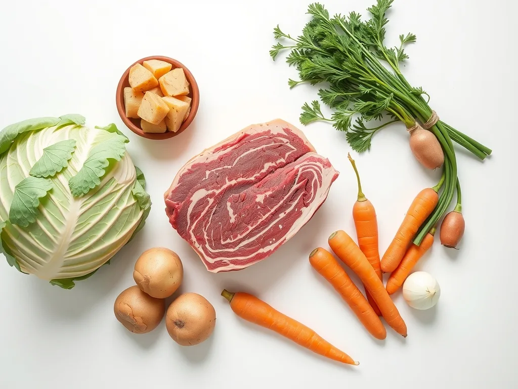 Ingredients - Corned Beef Dinner