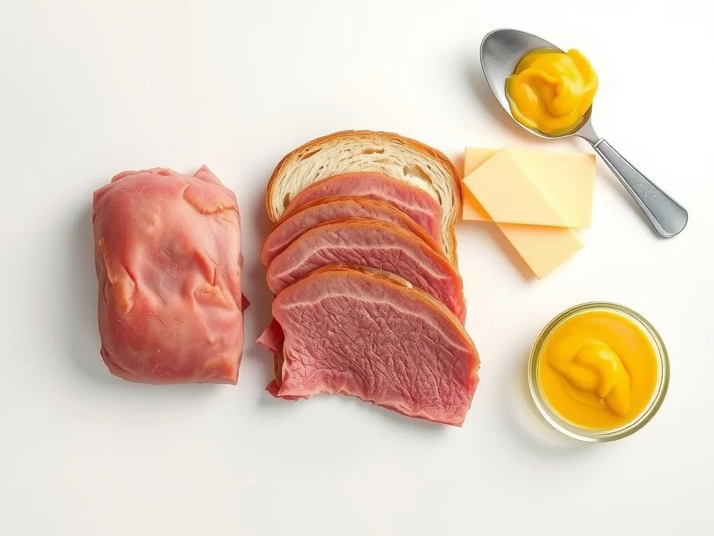 Ingredients - Corned Beef Sandwich