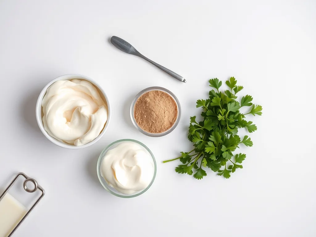 Ingredients - Creamy Ranch Sauce recipe