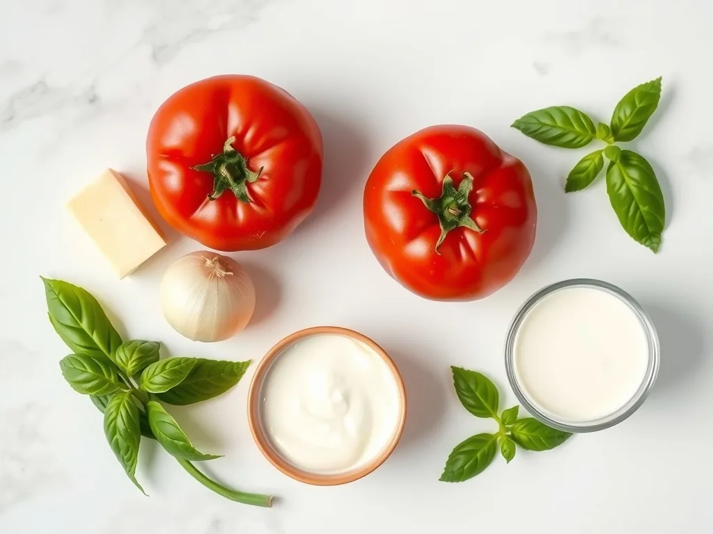 Ingredients - Creamy Tomato Soup