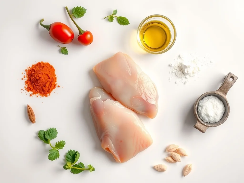 Ingredients - Crispy Baked Chicken 