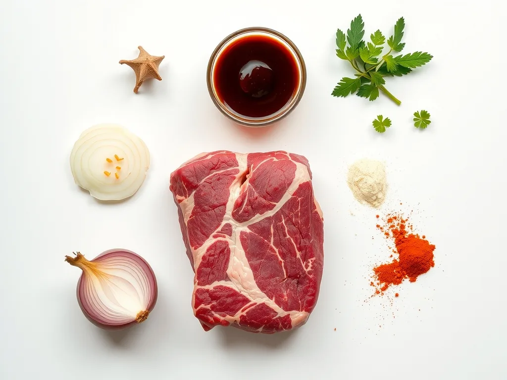 Ingredients - Crockpot BBQ Beef