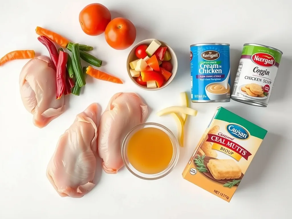 Ingredients - Crockpot Chicken Pot Pie