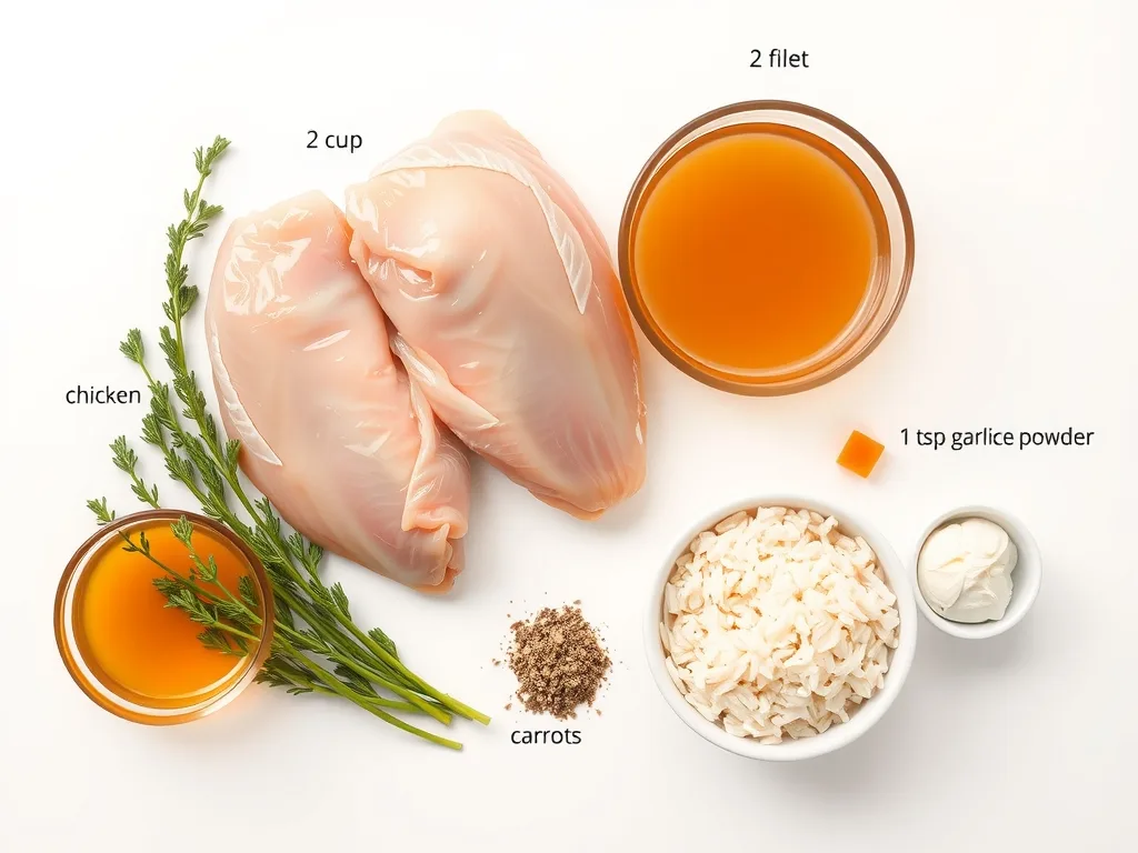Ingredients - Crockpot Chicken and Rice