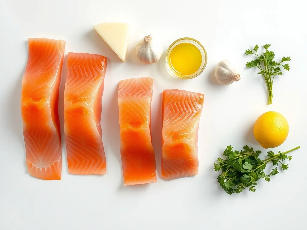 Ingredients - Garlic Butter Salmon