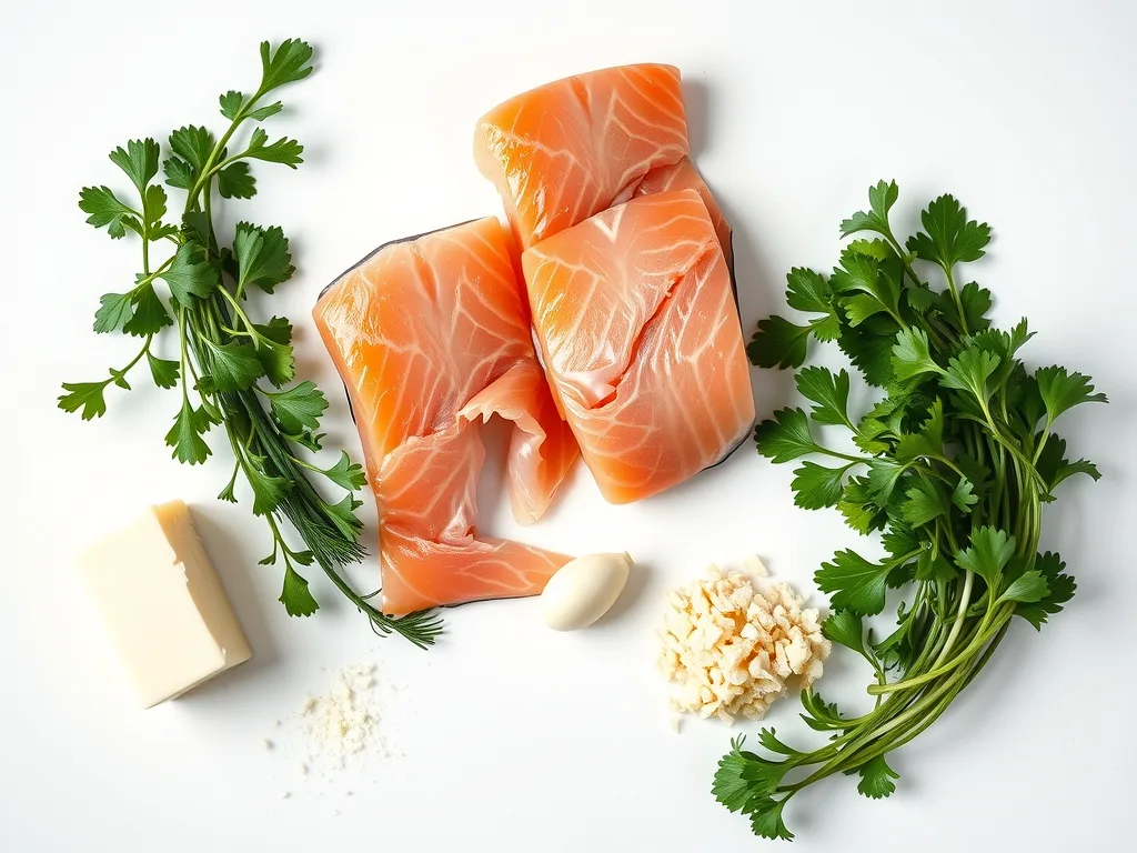 Ingredients - Garlic Parmesan Salmon
