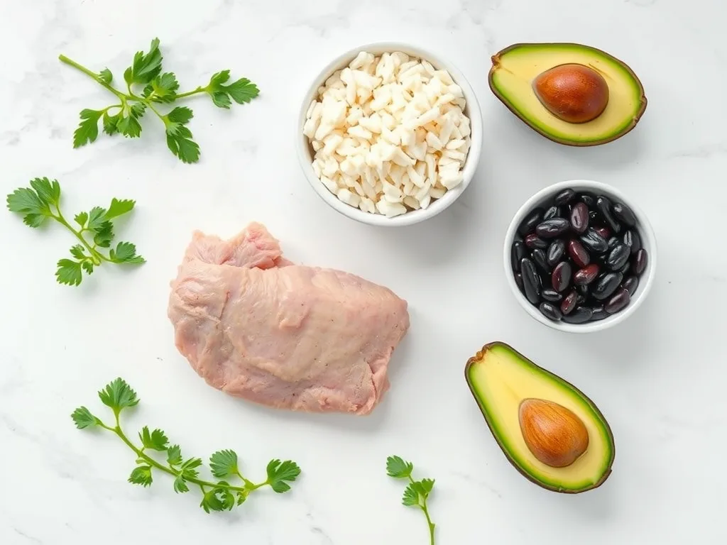 Ingredients - Ground Turkey Burrito Bowl