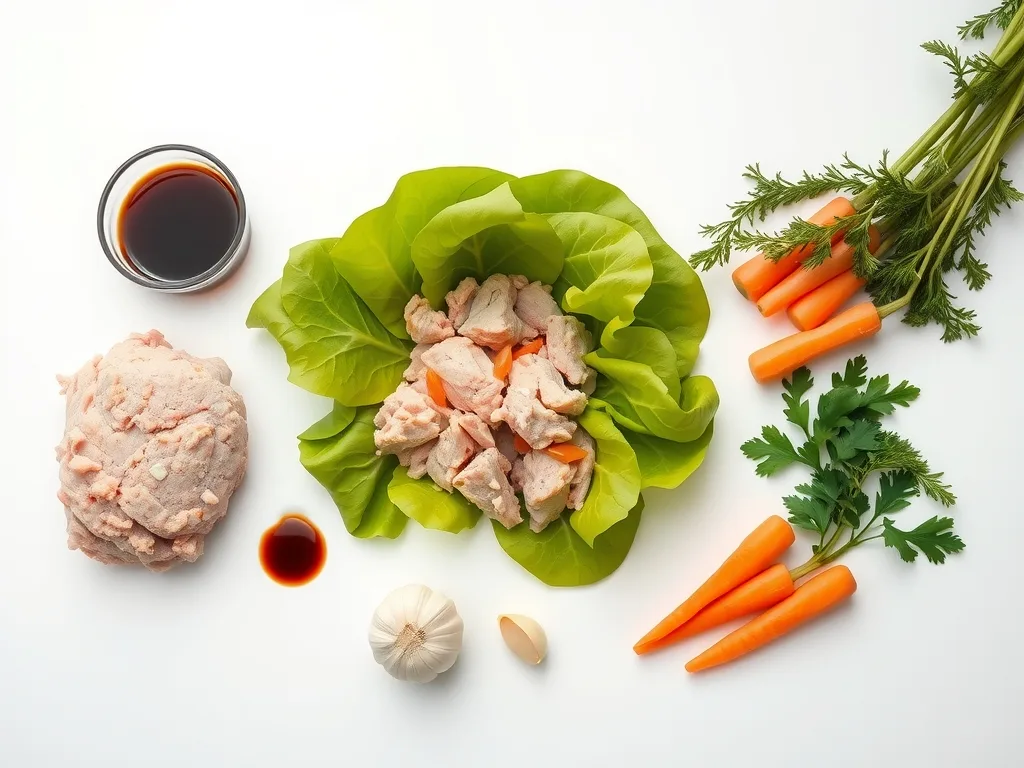 Ingredients - Ground Turkey Lettuce Wraps