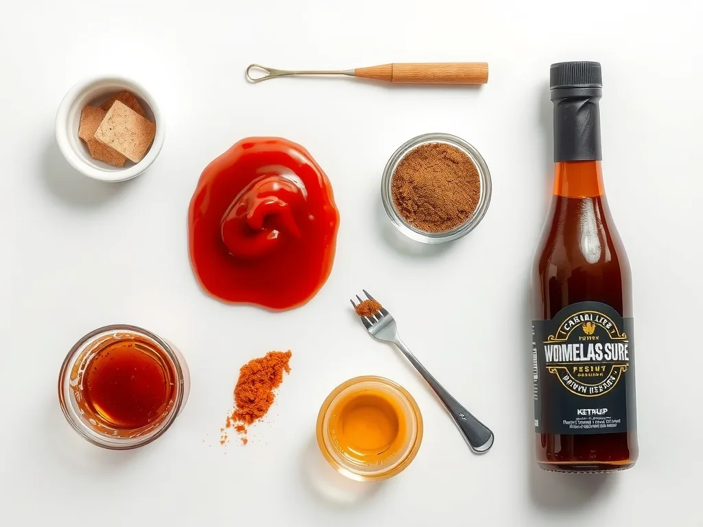 Ingredients - Homemade Sweet BBQ Sauce