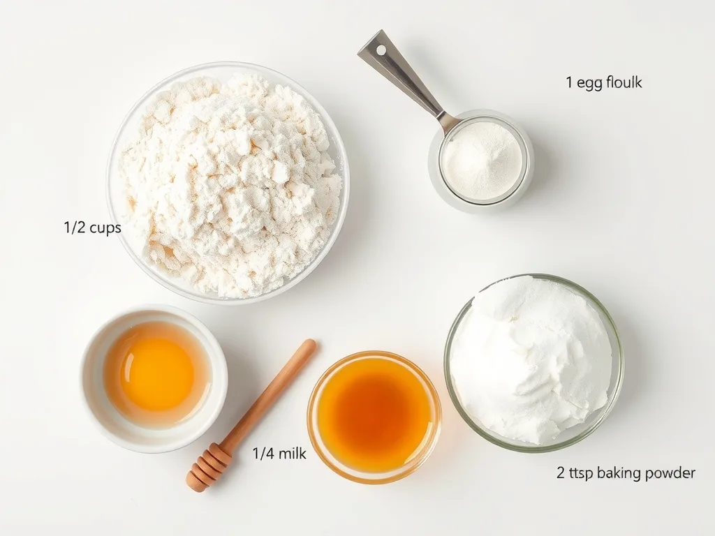 Ingredients - Honey Pancakes Recipe
