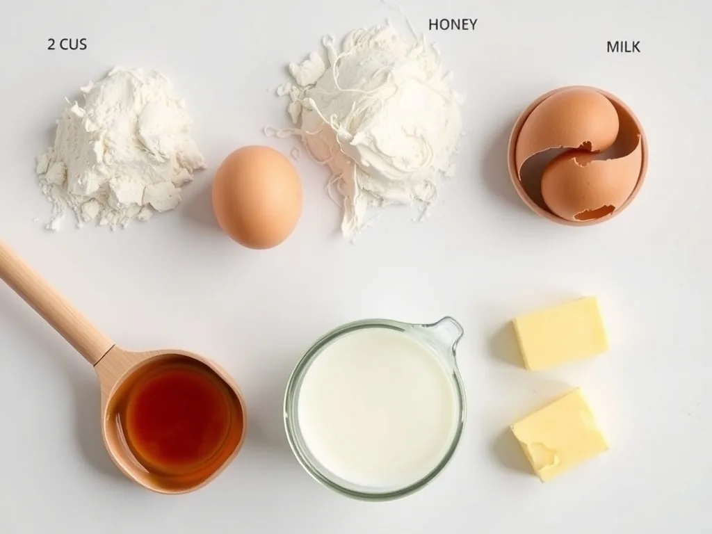 Ingredients - Honey Pancakes