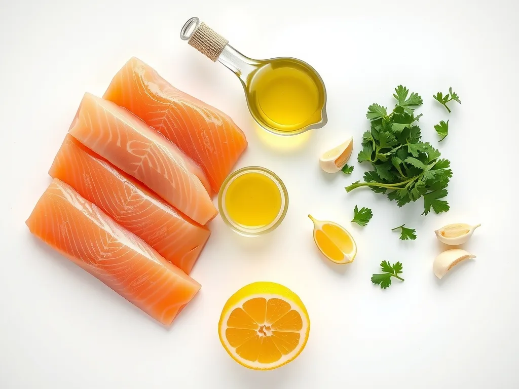 Ingredients - Lemon Garlic Salmon