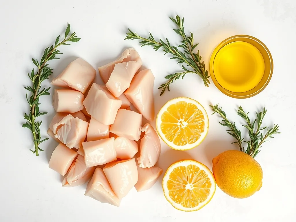 Ingredients - Lemon Chicken Thighs