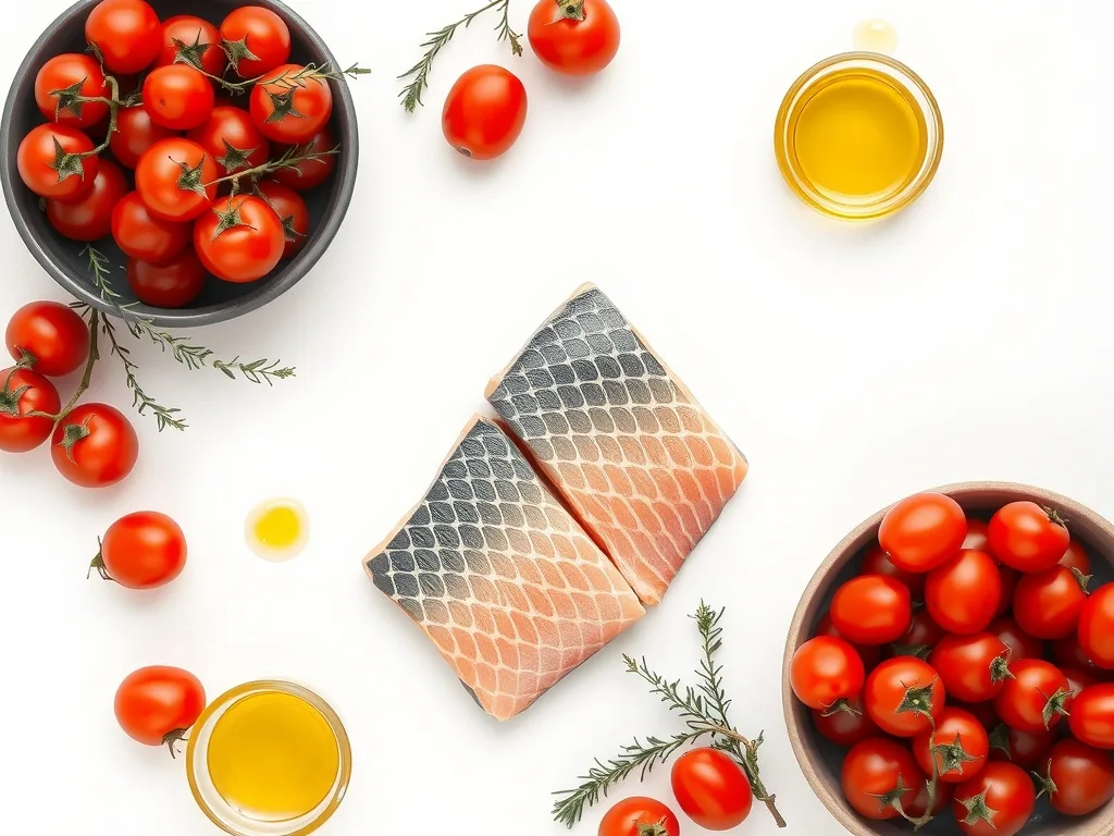 Ingredients - Mediterranean Baked Salmon