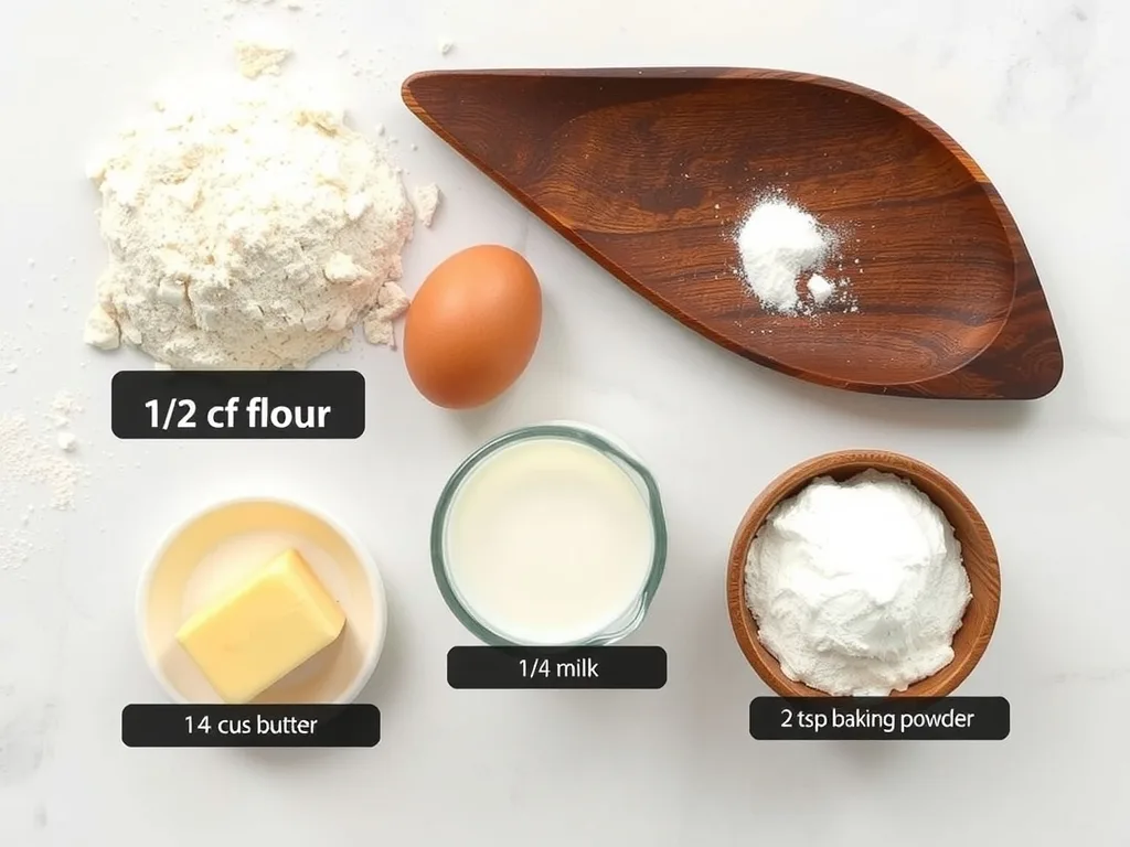 Ingredients - Old Fashioned Pancakes Recipe