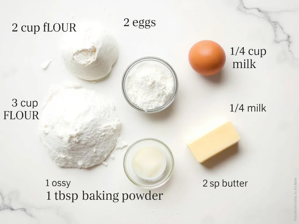 Ingredients - Old Fashioned Pancakes