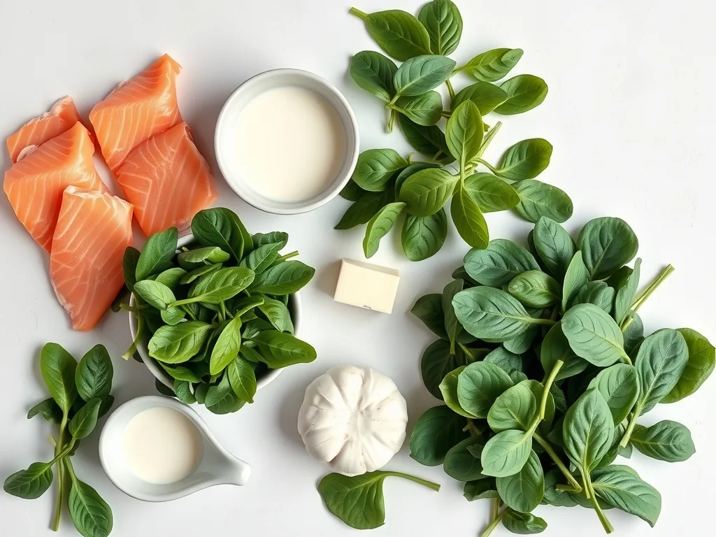 Ingredients - Salmon Florentine