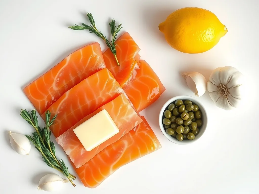 Ingredients - Salmon Piccata