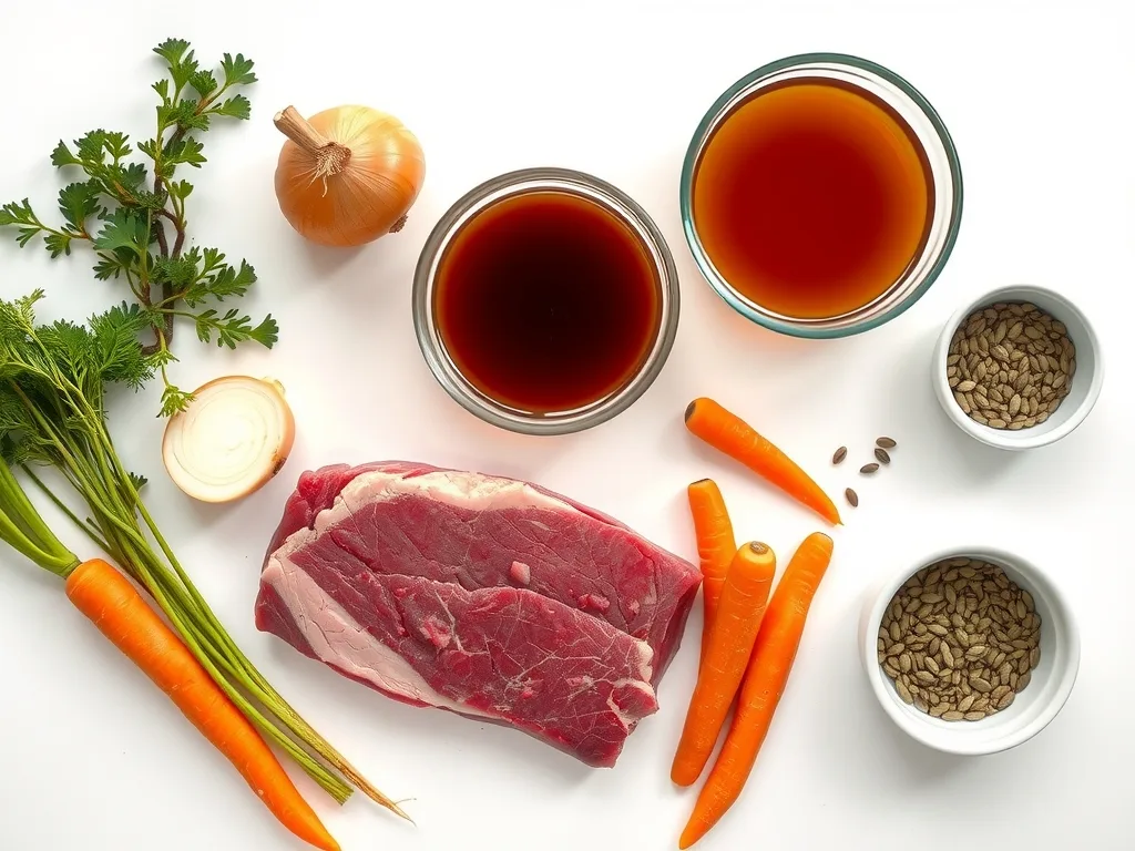 Ingredients - Slow Cooked Corned Beef