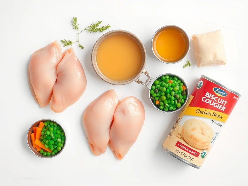 Ingredients - Slow Cooker Chicken and Dumplings
