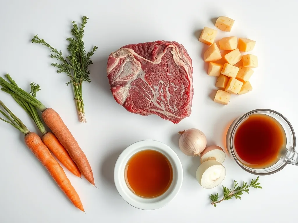 Ingredients - Slow Cooker Pot Roast