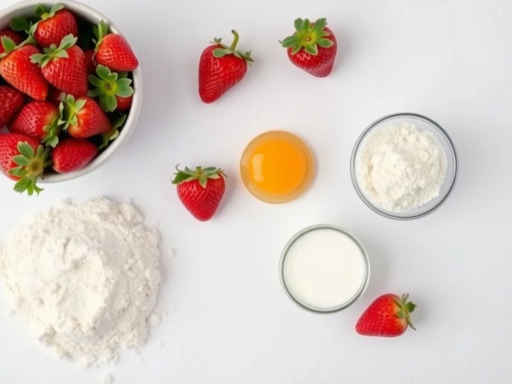Ingredients - Strawberry Pancakes