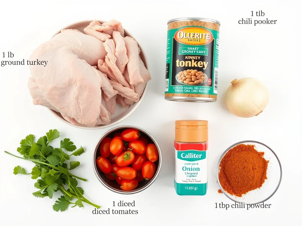 Ingredients - Turkey Chili