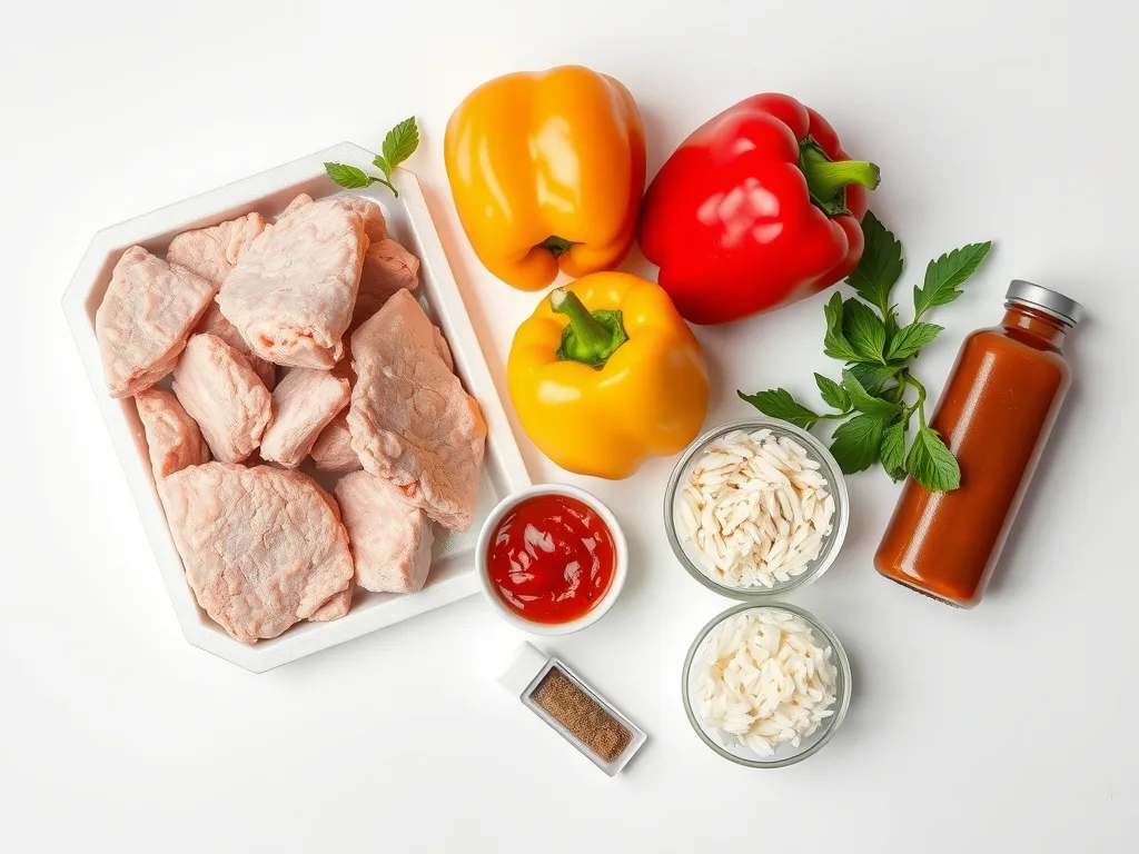 Ingredients - Turkey Stuffed Peppers