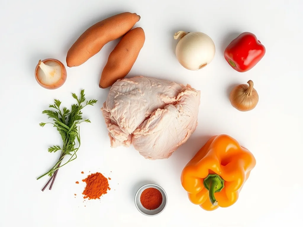 Ingredients - Turkey and Sweet Potato Skillet