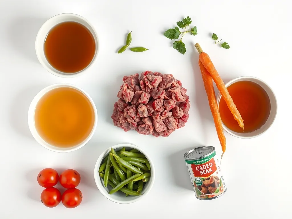 Ingredients - Vegetable Beef Soup