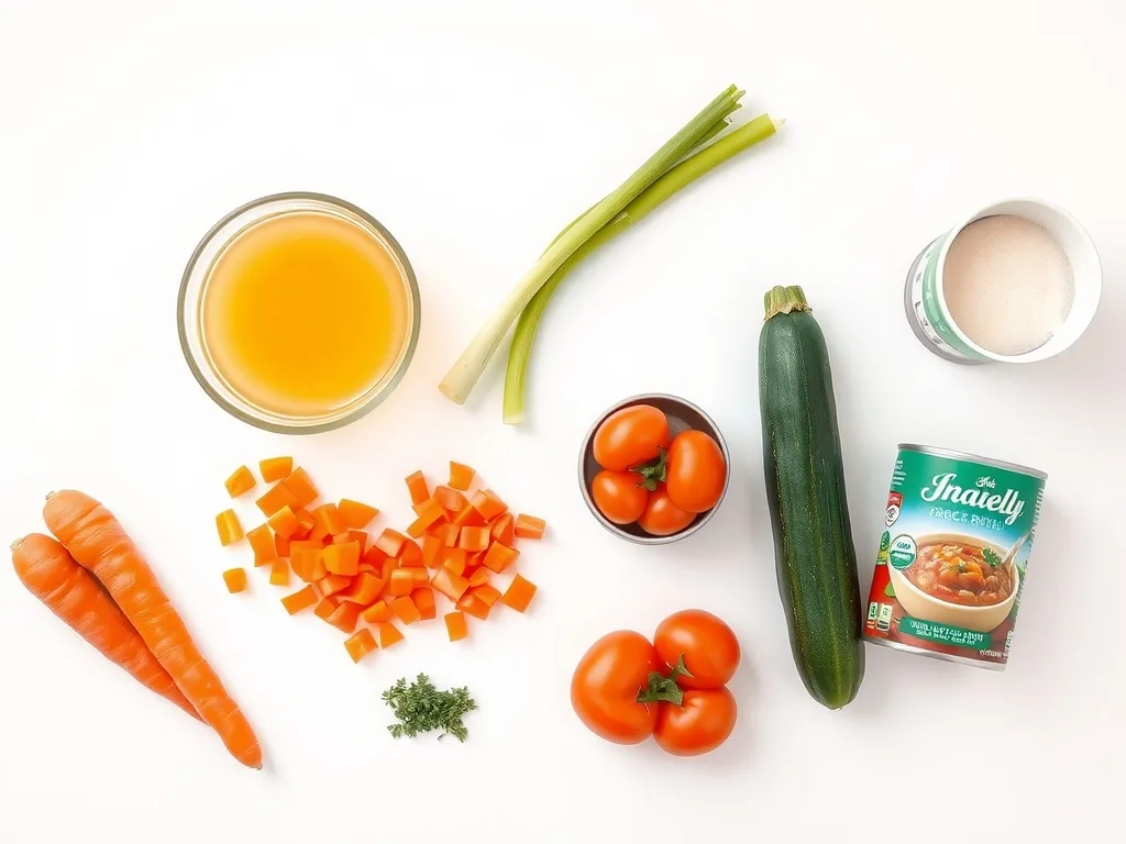 Ingredients - Vegetable Soup