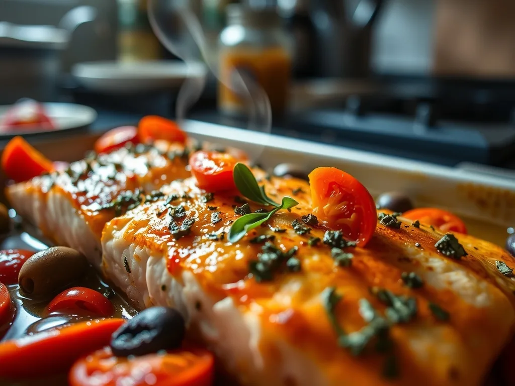 Mediterranean Baked Salmon
