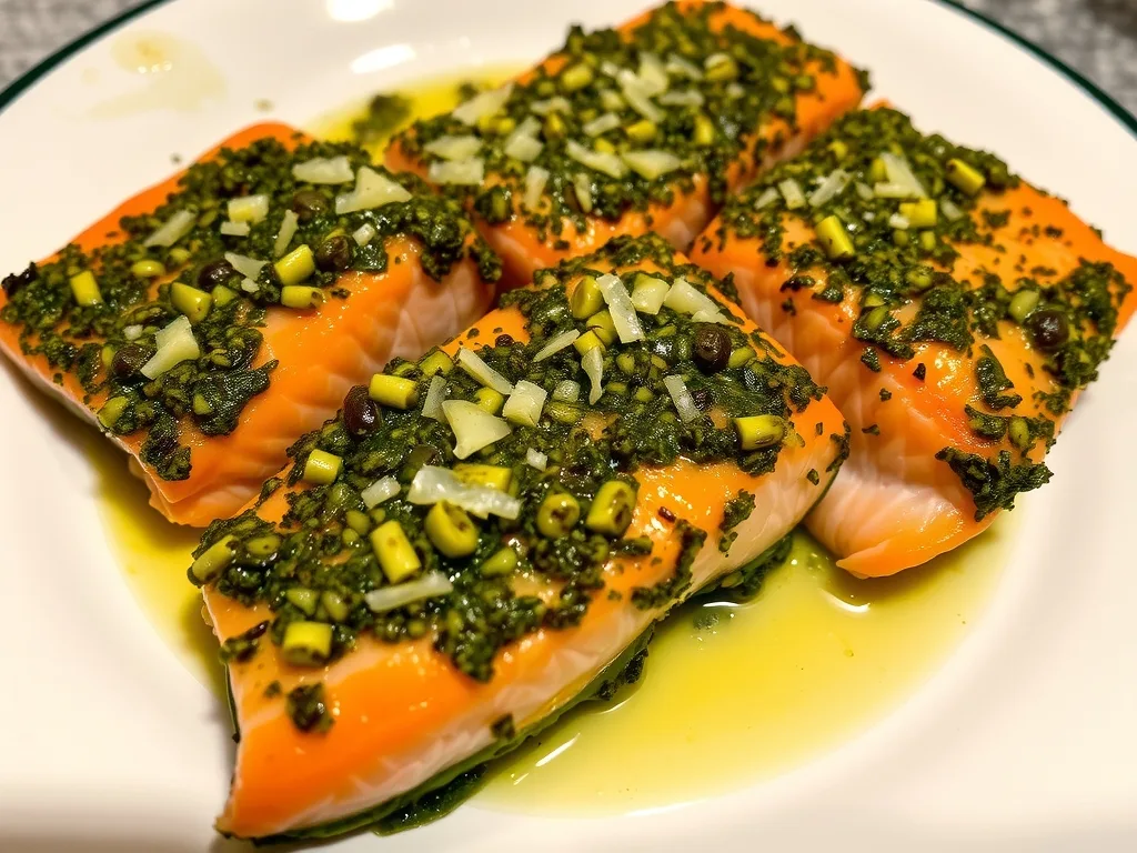 Pesto Crusted Salmon