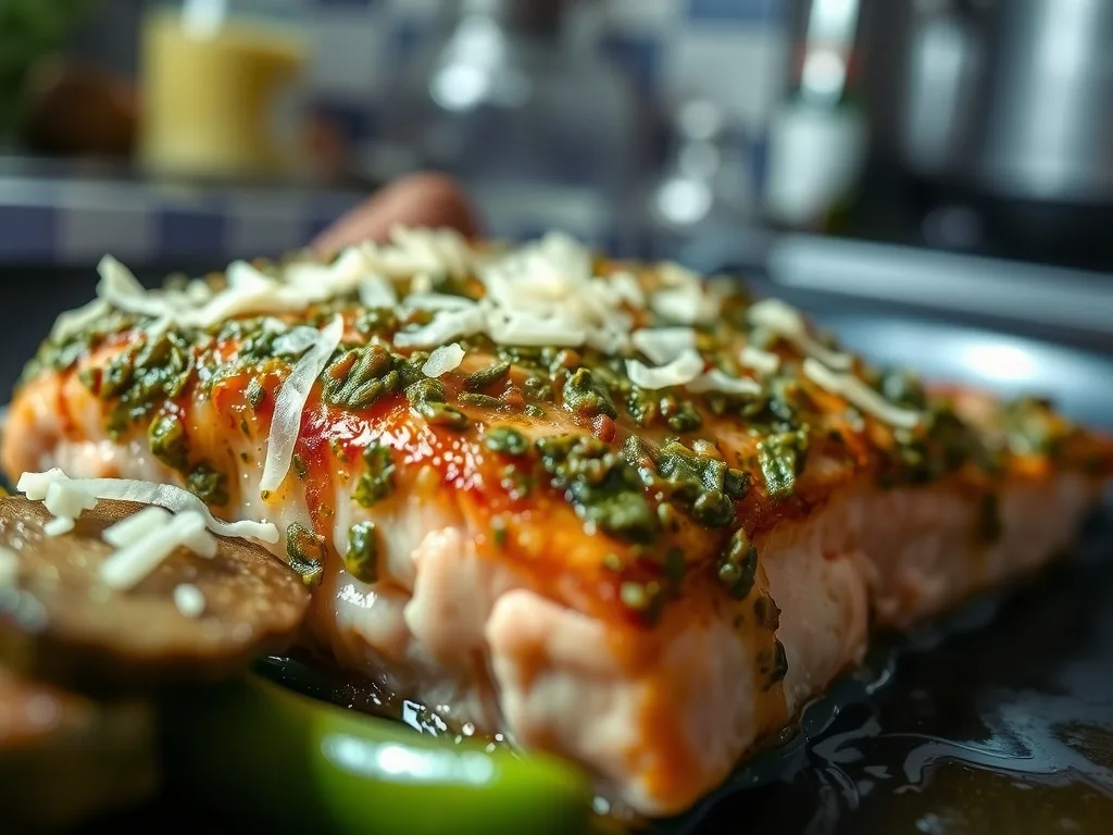 Pesto Crusted Salmon
