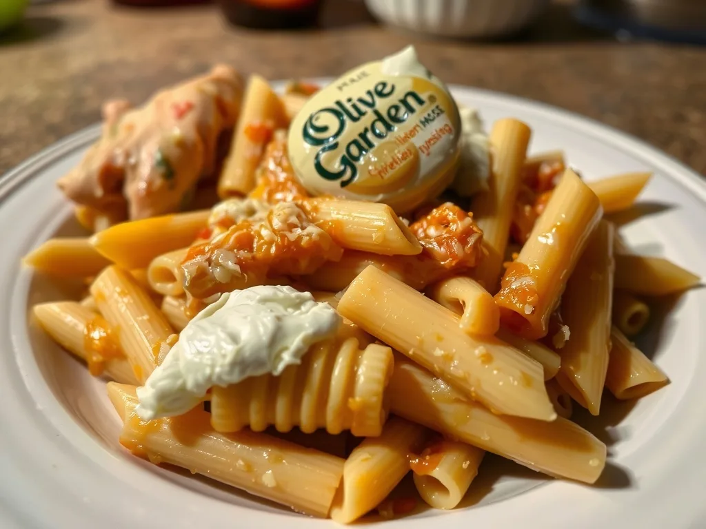 Slow Cooker Olive Garden Chicken Pasta