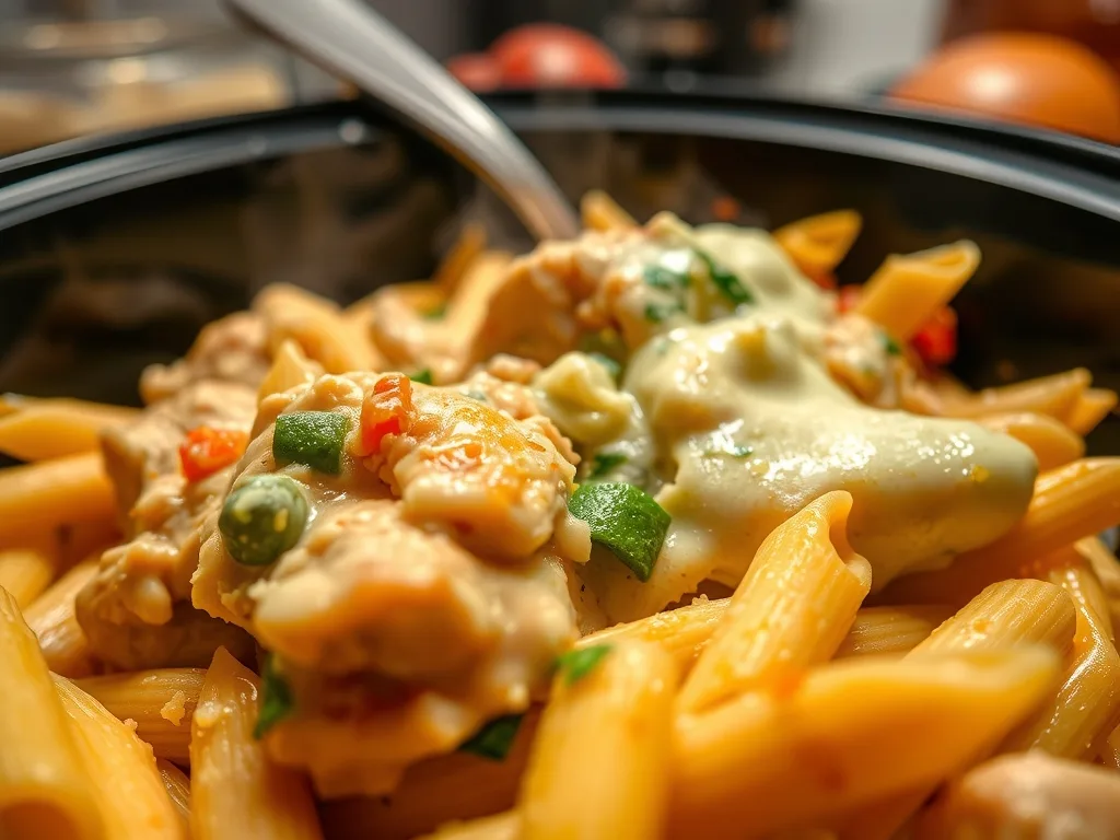Slow Cooker Olive Garden Chicken Pasta