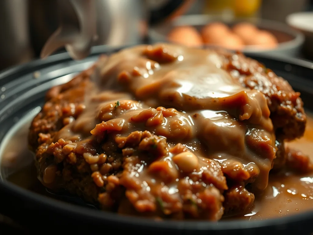 Slow Cooker Salisbury Steak