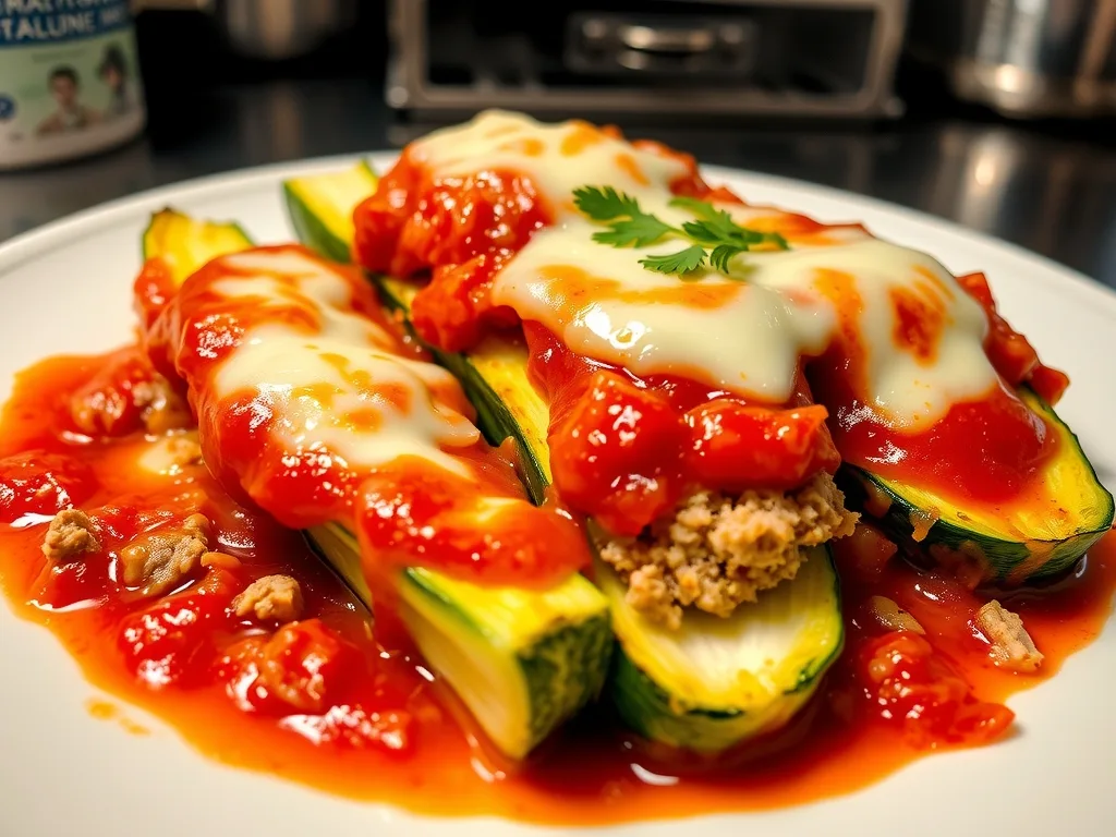 Turkey Zucchini Boats