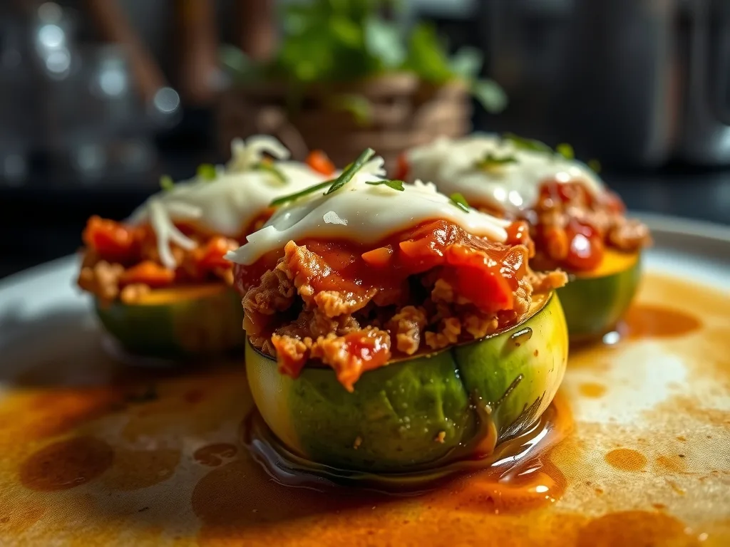 Turkey Zucchini Boats