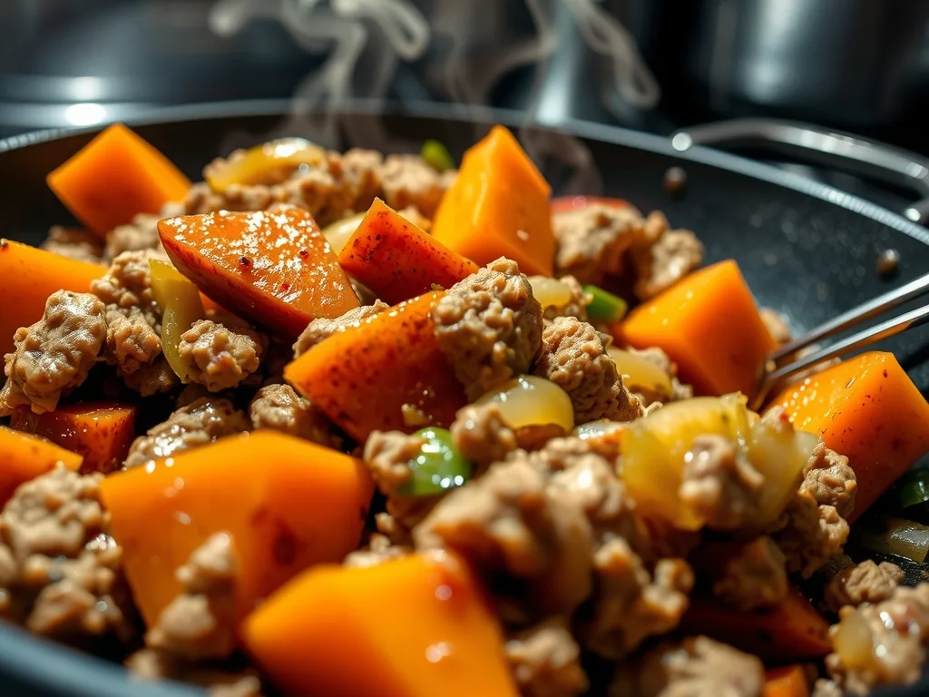 Turkey and Sweet Potato Skillet
